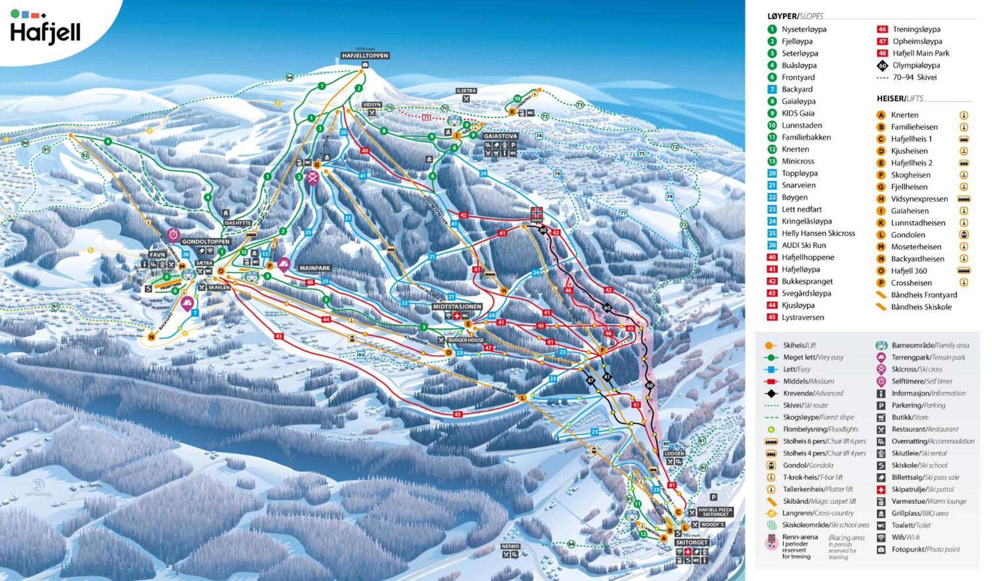 Hafjell Front 8Pers, Ski In/Out. Downhill Bike Exterior foto